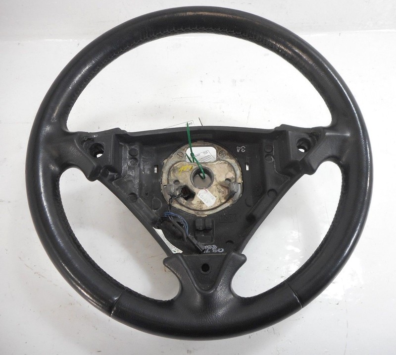 04 2004 Porsche Cayenne S 955 Driver Wheel OEM Black Leather 3 Three Spoke