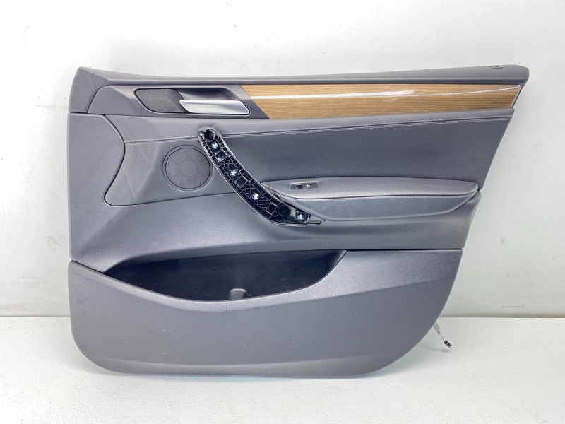 11-18 BMW F25 F26 X3 X4 Front Right Passenger Door Panel Cover Leather Black OEM