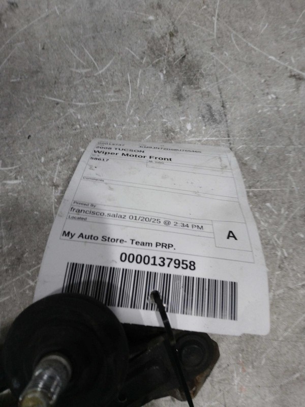Used Windshield Wiper Motor fits: 2008 Hyundai TucsonGrade A