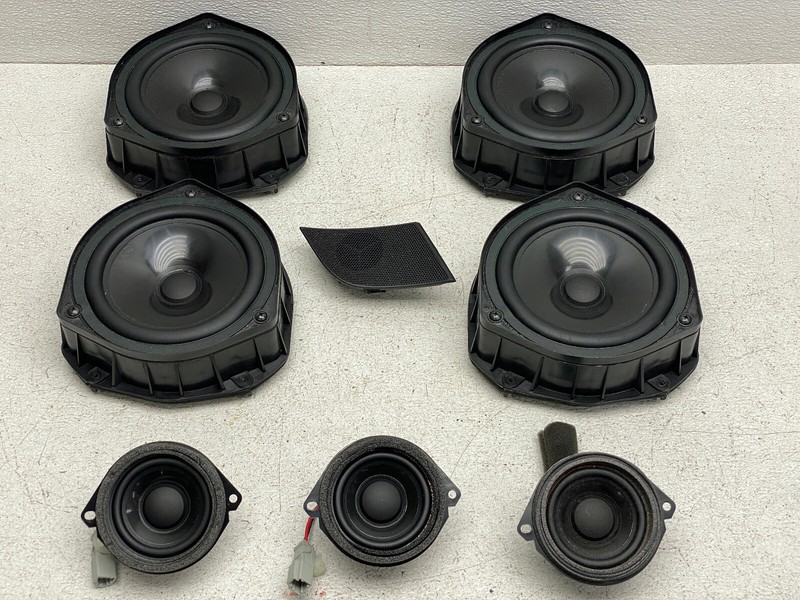 2010-2013 ACURA MDX AUDIO SOUND SUBWOOFER TWEETER SPEAKER SET OF 8 OEM LOT689