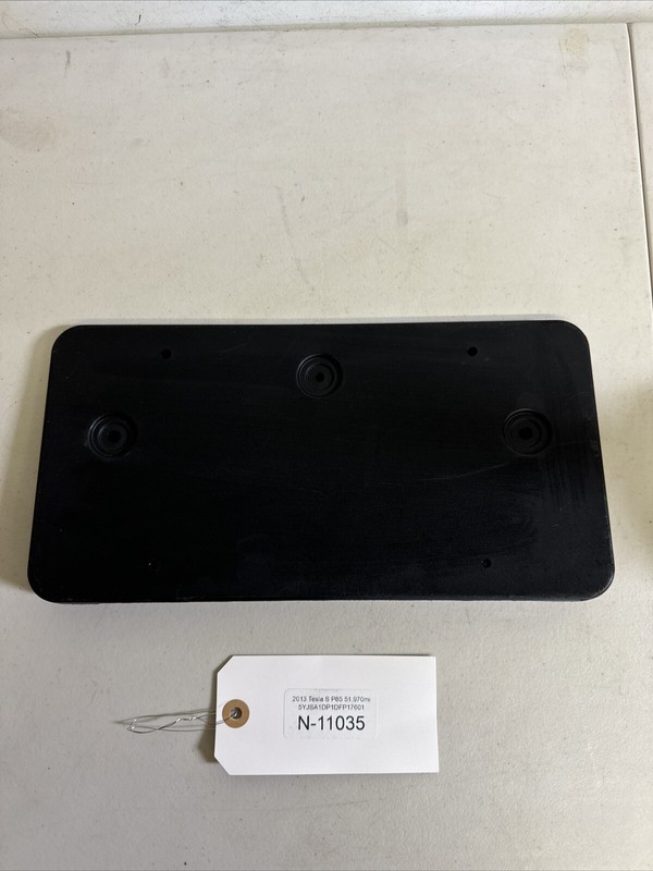 12-15 Tesla Model S Front License Plate Holder 1018100-00-B 11035B30