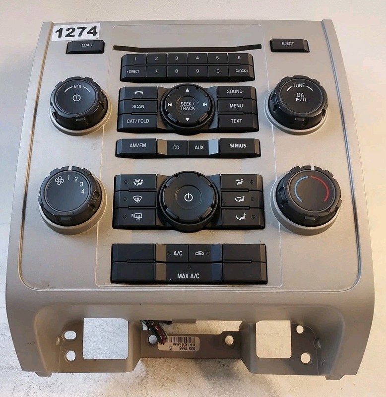 2009-12 Escape Dash Radio Climate Control Trim Bezel Silver 9L84-1A330-AARAD OEM