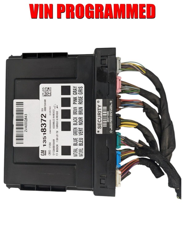 2016-19 Chevrolet Malibu Camaro BCM Body Computer Control Module VIN Programmed
