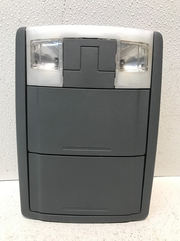 09-16 Ford F-150 F150 Over Head Console Dome Light & Storage Gray OEM