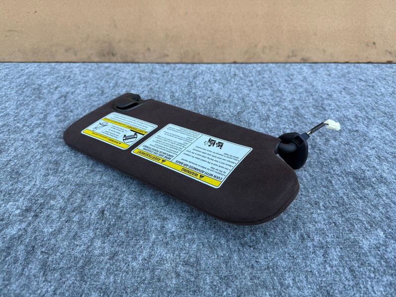 INFINITI QX50 QX55 2019-2025 OEM LEFT DRIVER SUN VISOR ASSEMBLY (SUEDE/BROWN)