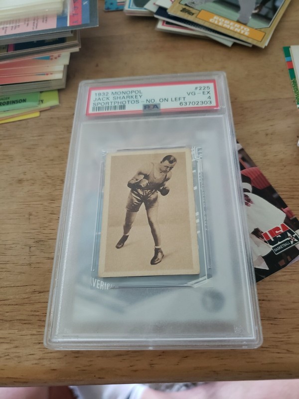 Jack Sharkey Boxing 1932 Monopol Card #225 PSA 4