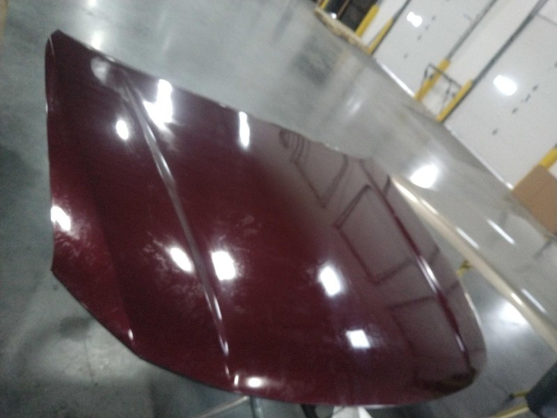 2014 Honda Crosstour Maroon Hood Panel OEM Good Condition No Rust 24493