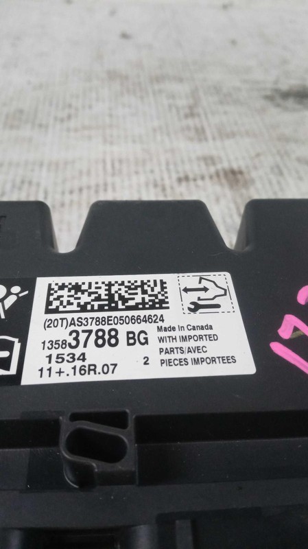 Used Air Bag Module fits: 2015 Gmc Acadia Air Bag below console restraint opt AY