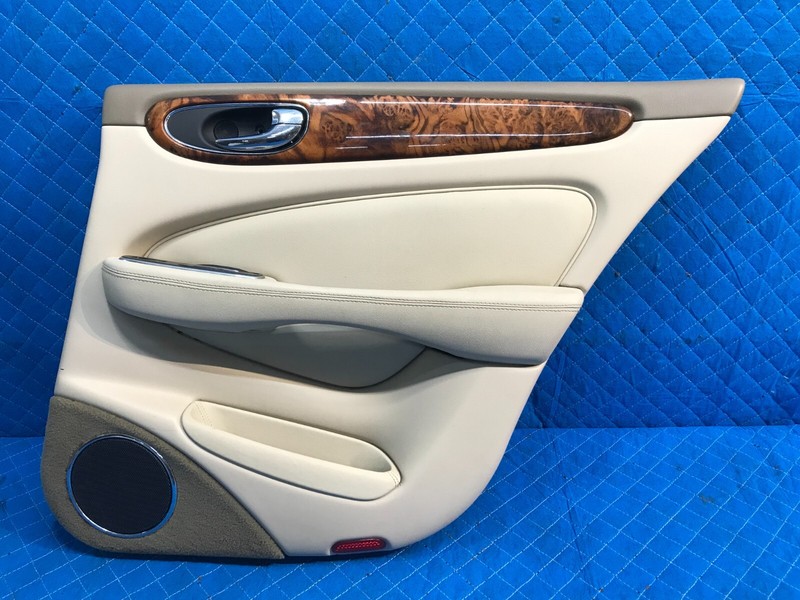04-09 Jaguar XJ8 X350 X358 Rear Right RH Passenger Door Panel Trim OEM Beige
