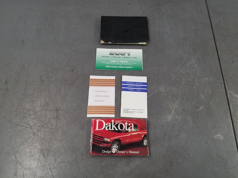 2001 Dodge Dakota R/T Owners Manual #88118 A7