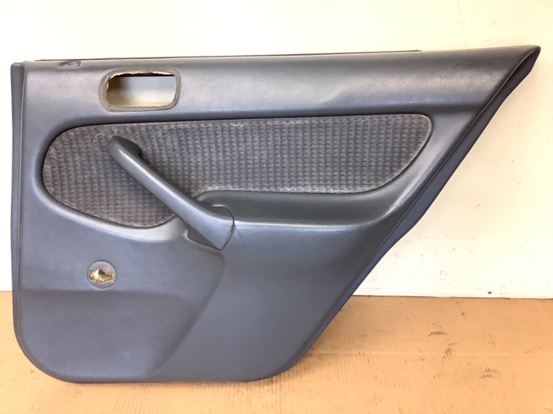 99-00 Civic 4Dr DX Right Rear Pass. Side Back Door Panel Lining Gray Liner OEM