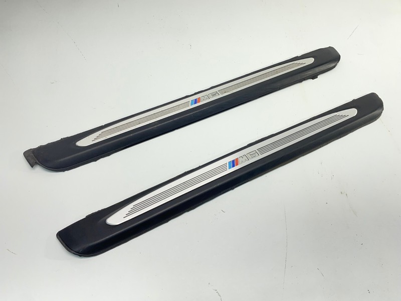 04-10 BMW E63 E64 M6 Left & Right Illuminated Door Entrance Sill Trim Set! OEM✅