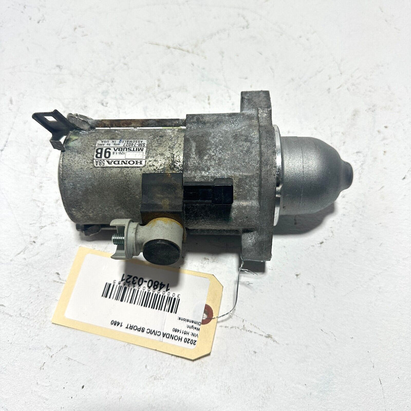 Gasoline Engine Starter Motor Mitsuba 2.0L Honda Civic 2018-2021 OEM