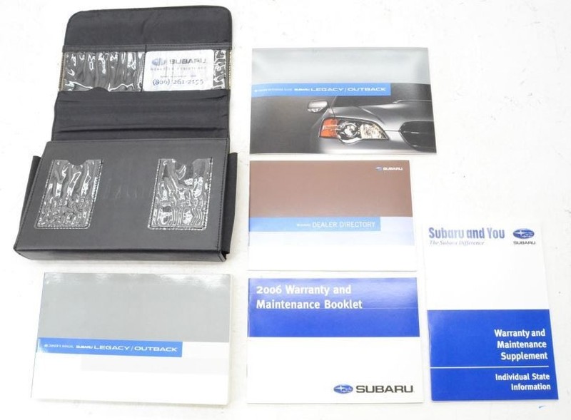 2006 Subaru Outback 2.5L Non Turbo Owners Manual Complete Guide