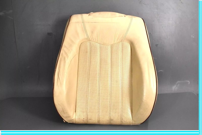 03-08 Maserati Quattroporte M139 Front Left Side Top Upper Seat Cushion Tan OEM