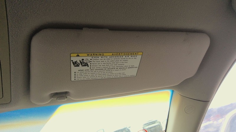 Sun Visor TOYOTA CAMRY Right 07 08 09 10 11