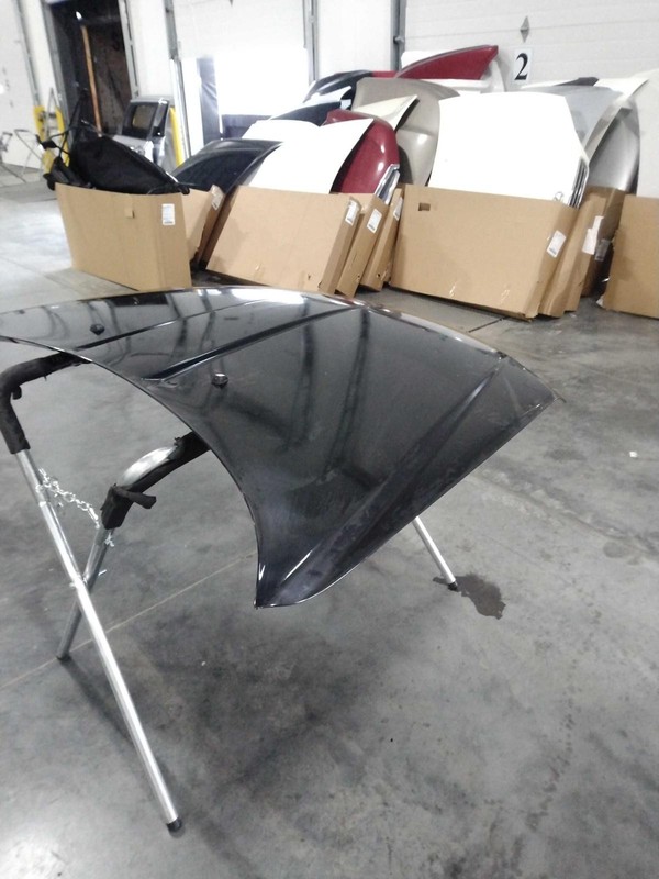 2013 Dodge Journey OEM Hood Panel Black - Good Condition, Paint Chips