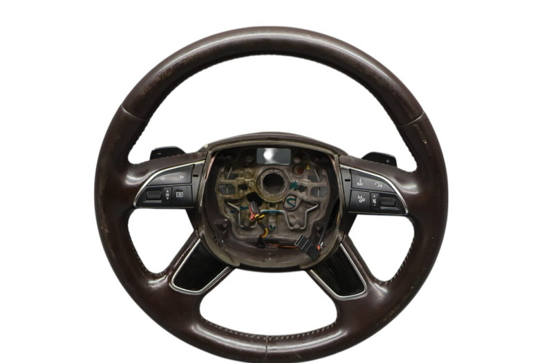 11-18 Audi A8 Quattro Steering Wheel Multifunction W/ Paddle Shifter OEM