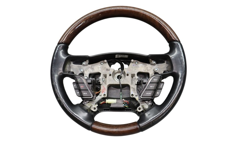14-16 Hyundai Equus Steering Wheel W/ Wood Grain Black 56100-3N775RD4 Oem