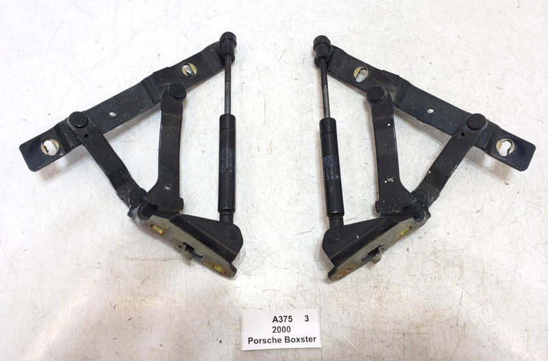 ✅ 97-04 OEM Porsche Boxster 986 Rear Left Right Side Trunk Lid Hinge Black SET