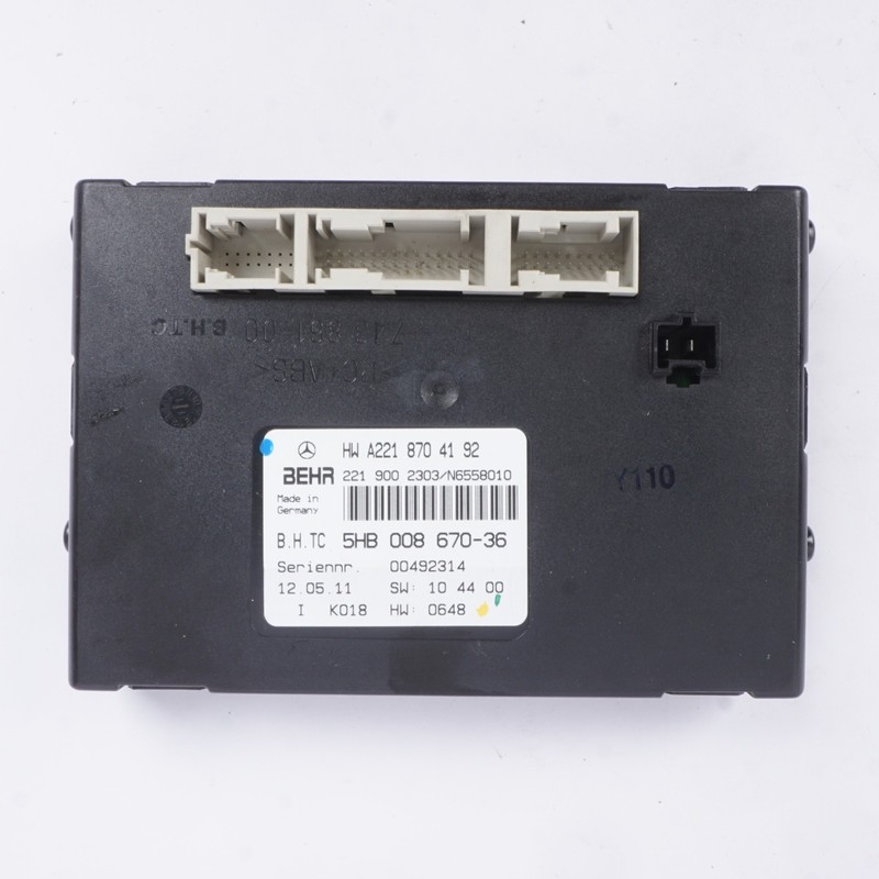 07-14 Mercedes W221 S550 CL550 AC A/C Heater Control Module 2218704192 OEM