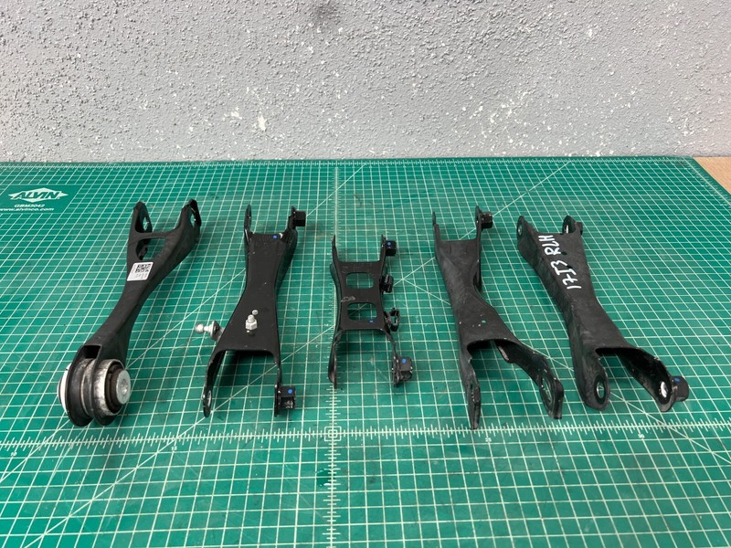 14-21 BMW i3 REAR LEFT DRIVER SIDE SUSPENSION CONTROL ARMS SET OF 5 OEM
