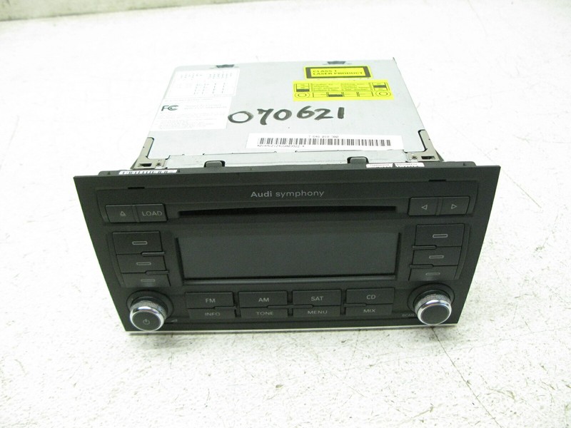 04-09 AUDI B7 A4 SEDAN SYMPHONY STEREO RADIO CD HEAD UNIT SATELLITE OEM 070621