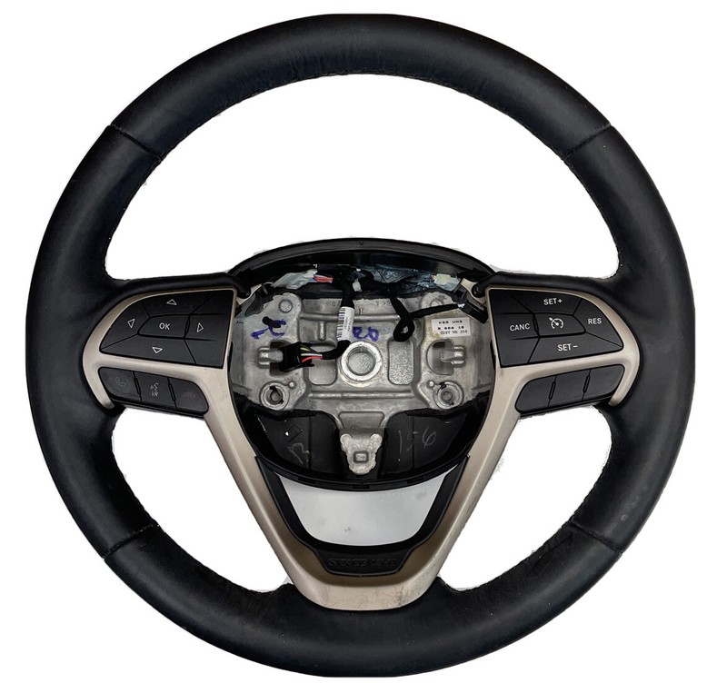 2014 2020 JEEP CHEROKEE STEERING WHEEL ASSY W/O LEATHER BLACK OEM 5QV331SAAD