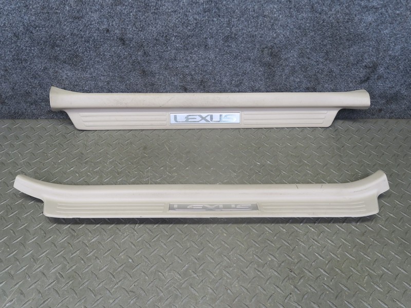 2003-2007 LEXUS UZJ100L LX470 FRONT DOOR SCUFF SILL PLATE TRIM SET OF 2
