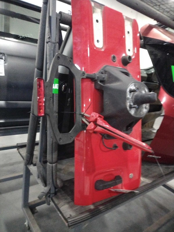 2018 Jeep Wrangler Right Rear Door OEM Red Good Condition No Rust 68281561AJ