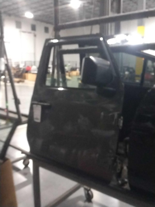 2018 Jeep Wrangler Right Door Grey - Used, Rust Paint Bubbling, 47K Miles