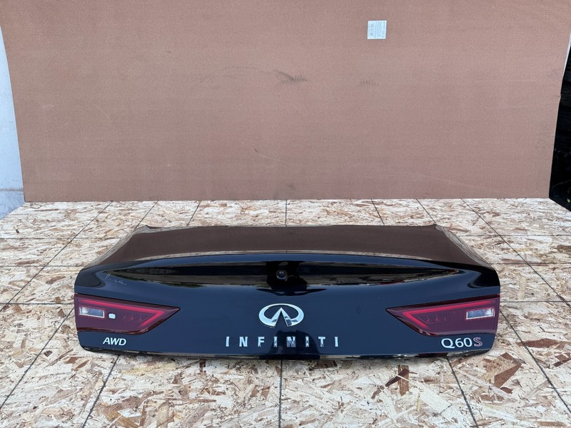 INFINITI Q60 2017-2022 OEM TRUNK DECK LID WITH LIGHTS ASSEMBLY (BLACK)