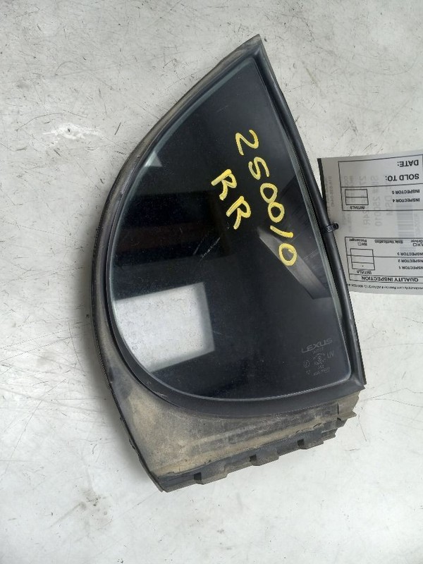 02 03 LEXUS ES300 REAR PASSENGER RIGHT VENT GLASS