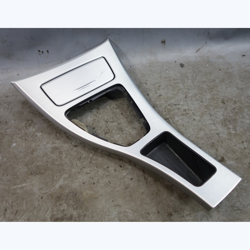BMW E90 3-Series Factory Front Center Console Cover Brushed Aluminum No Nav OEM