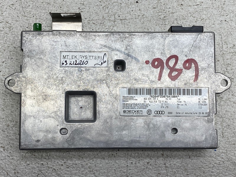 2007-2009 AUDI Q7 MULTIMEDIA BLUETOOTH CONTROL MODULE OEM LOT686