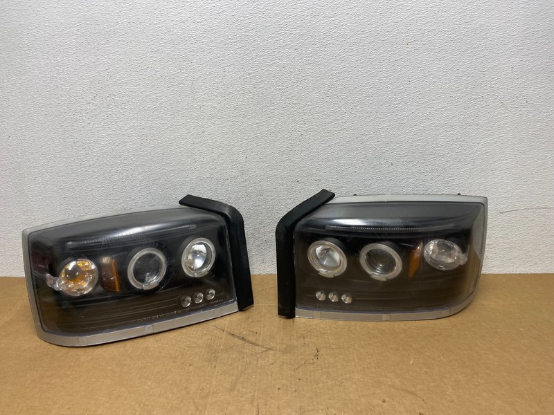 2005 to 2007 Dodge Dakota Left+Right LED Black Headlights AD6067 DG