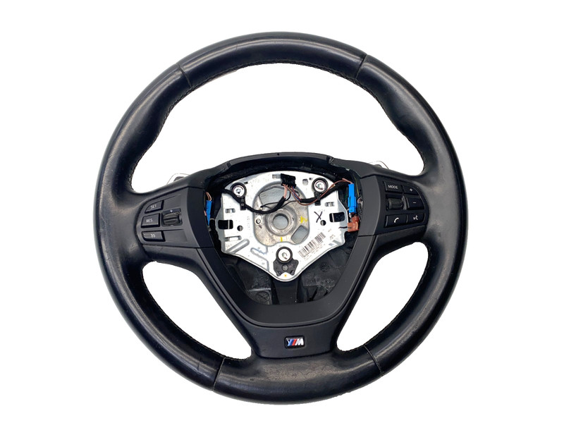 11-14 BMW X3 F25 M SPORT LEATHER STEERING WHEEL BLACK OEM A0.63