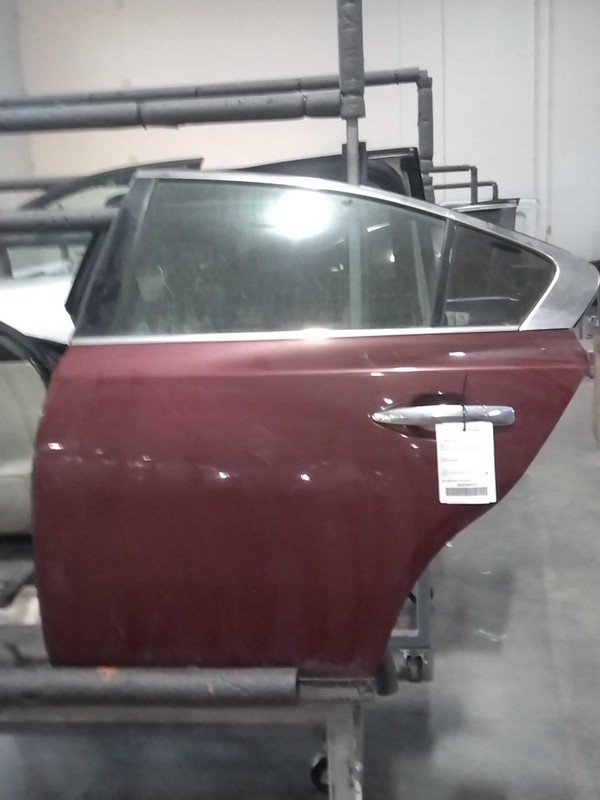 2013 Nissan Maxima Left Rear Door Red 551703 141K Miles Used OEM