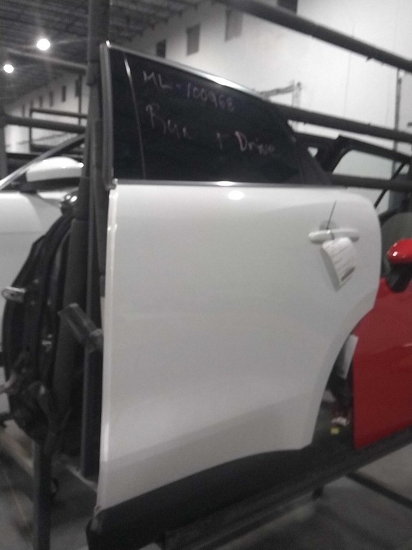 2017 Jaguar F-PACE Left Rear Door White 653543 100K Miles OEM Used