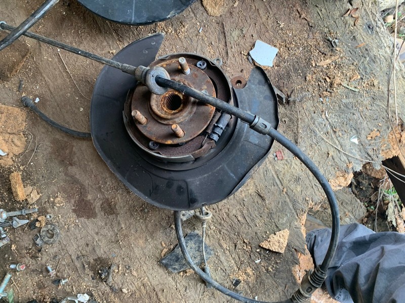 Evolution EVO X OEM RH WHEEL BEARING HUB EMERGENCY BRAKE ASSEMBLY ONLY 726 MILES