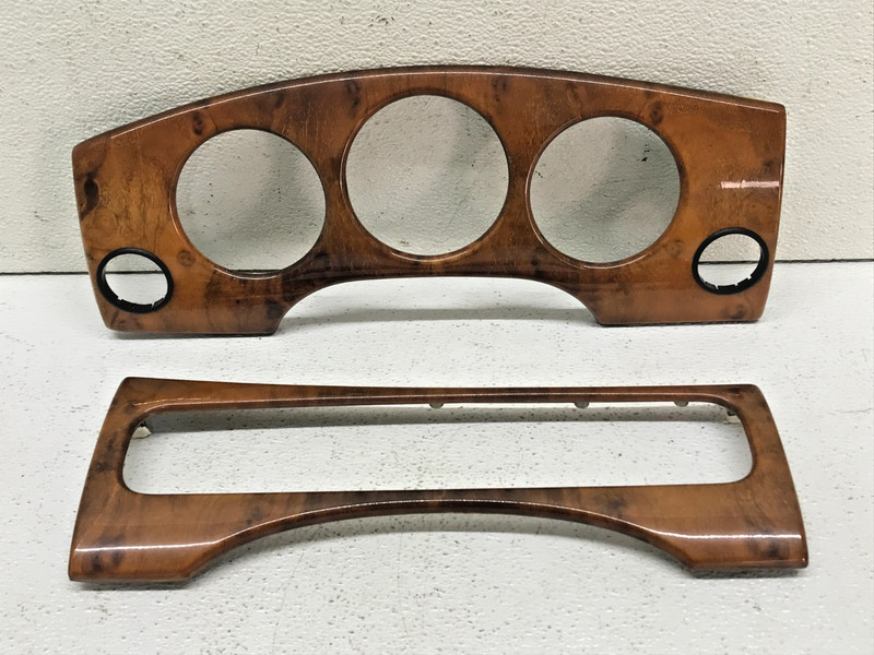 1999 Jaguar XJ8 Wood Instrument Gauges & Dashboard Trim Bezel Inlay Set