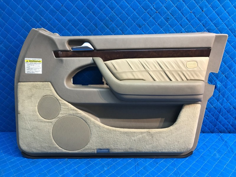 1994-99 MERCEDES W140 S500 FRONT RIGHT RH PASSENGER DOOR PANEL OEM BEIGE