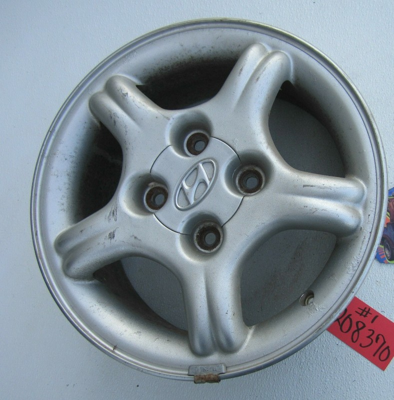 WHEEL 15 X 6 INCH ALLOY ALUMINUM RIM EXPOSED LUG NUTS SPARE CAR for 97 98 SONATA