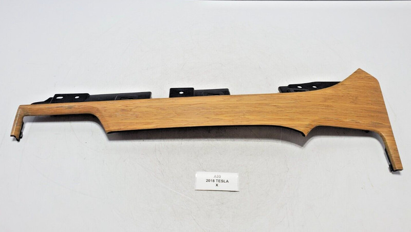 ✅ 2016-2020 OEM Tesla Model X Right Passenger Dashboard Wood Trim Cover Wood