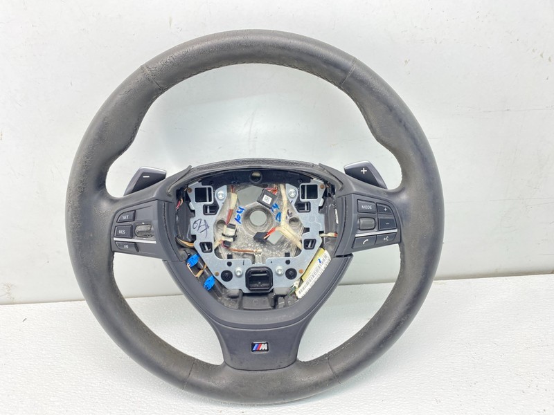 BMW F01 F02 F06 F10 F13 M Sport Leather Steering Wheel with Paddle Shifters OEM✅