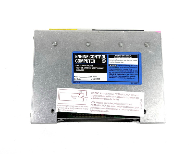 1990-1991 Chevy Beretta Engine Control Module ECM Cardone 77-8707 Reman