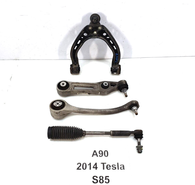 ✅12-16 OEM Tesla Model S Front Left Upper Lower Wishbone Tie Rod Control Arm SET