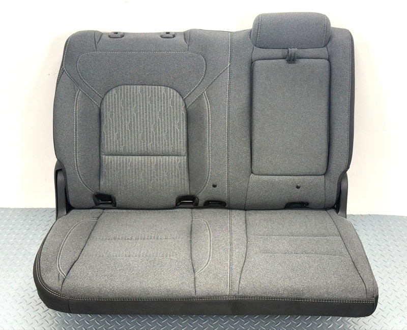 ✅ 2019-2026 RAM 1500 5th CREW CAB REAR RIGHT CLOTH SEAT Gray 2nd ROW ARMREST OEM