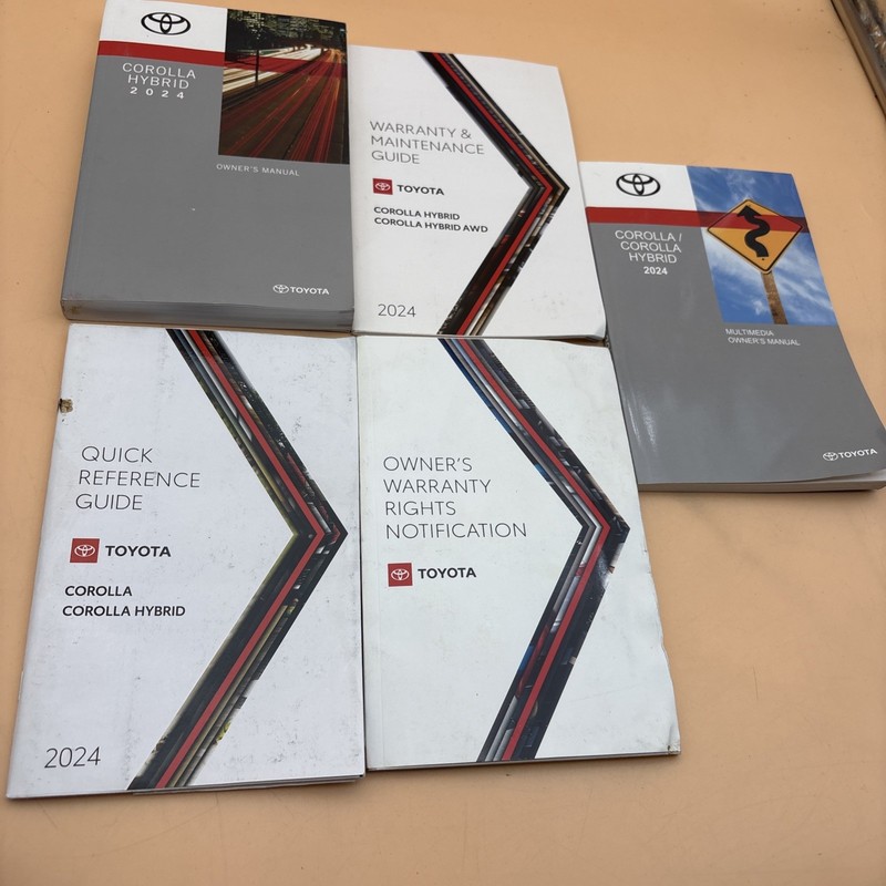 2024 Toyota COROLLA HYBRID Owners Manual LE, SE, Nightshade, XLE W/Free Shipping