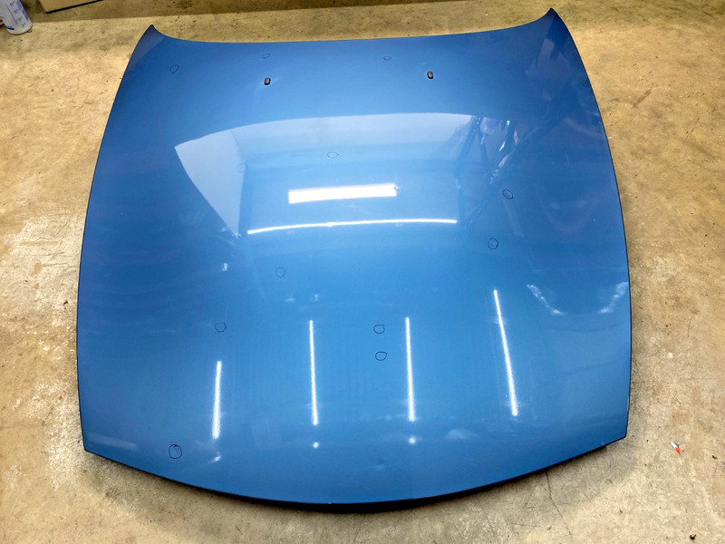 03-08 BMW E85 E86 Z4 Aluminum Engine Hood Bonnet Cover Panel Maldives Blue OEM✅